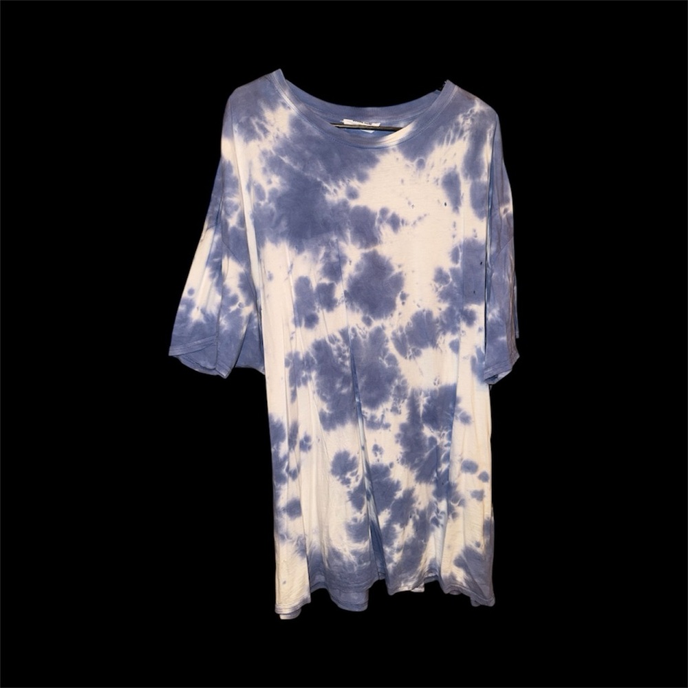 Double Zero Tie Dye Distressed Dress